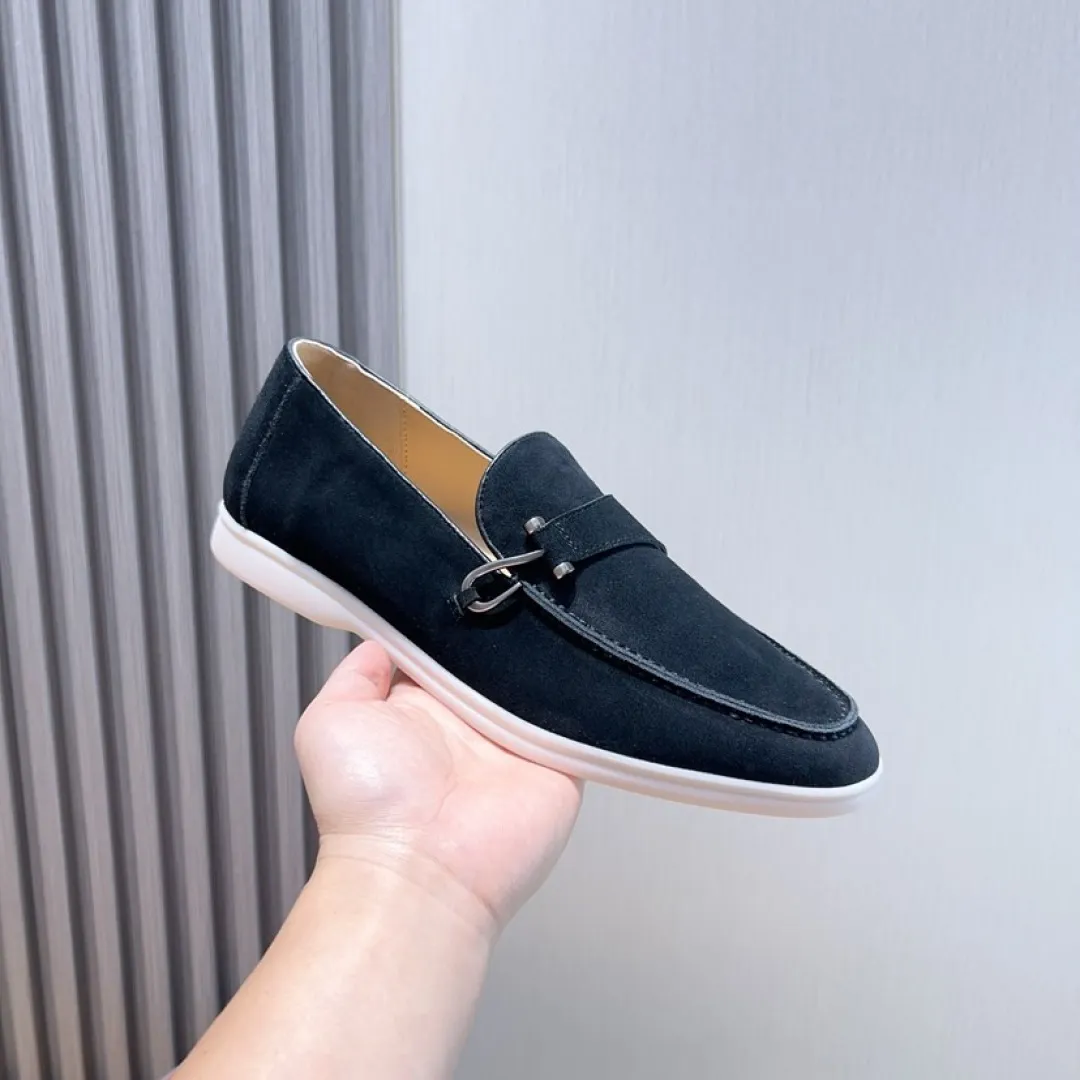 Men's Men's Shoes💰Men's Shoes💰440💰[loro piana] Couple's Style - The new moccasins are made of water-repellent treated suede uppers with rubber soles, a classic. The complex craftsmanship and meticulous structure make the shoes light and soft, allowing you to walk comfortably and freely. Perfect for wearing at the beach or out in the water during the summer. Women’s size: 35-40 Men’s size: 38-45